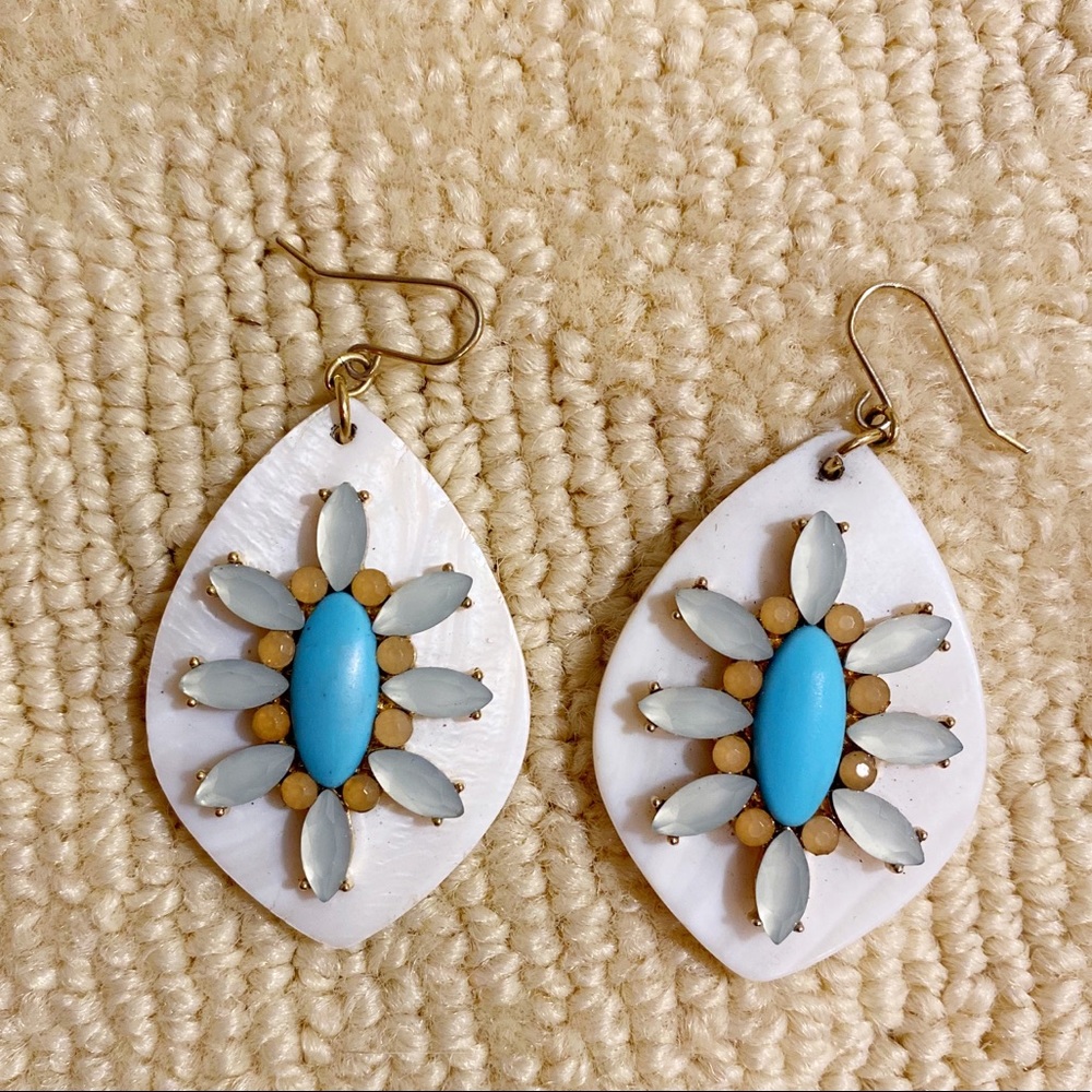 Tropical Bloom Double Drop Earrings